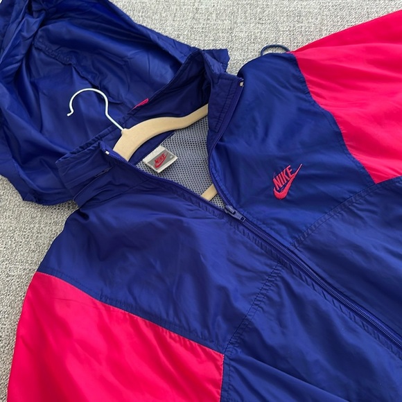 Nike Pink White and Purple Windbreaker 90s Vintage - Picture 1 of 4